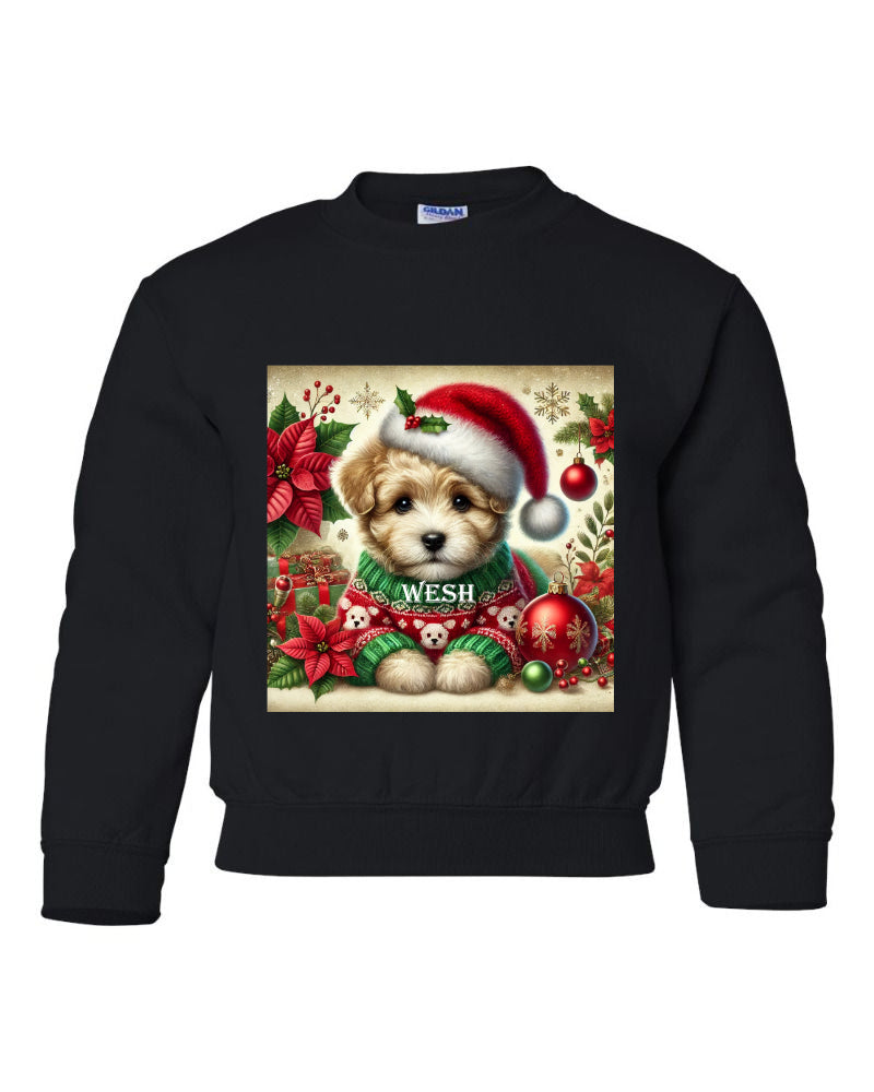 Pull chien de noël